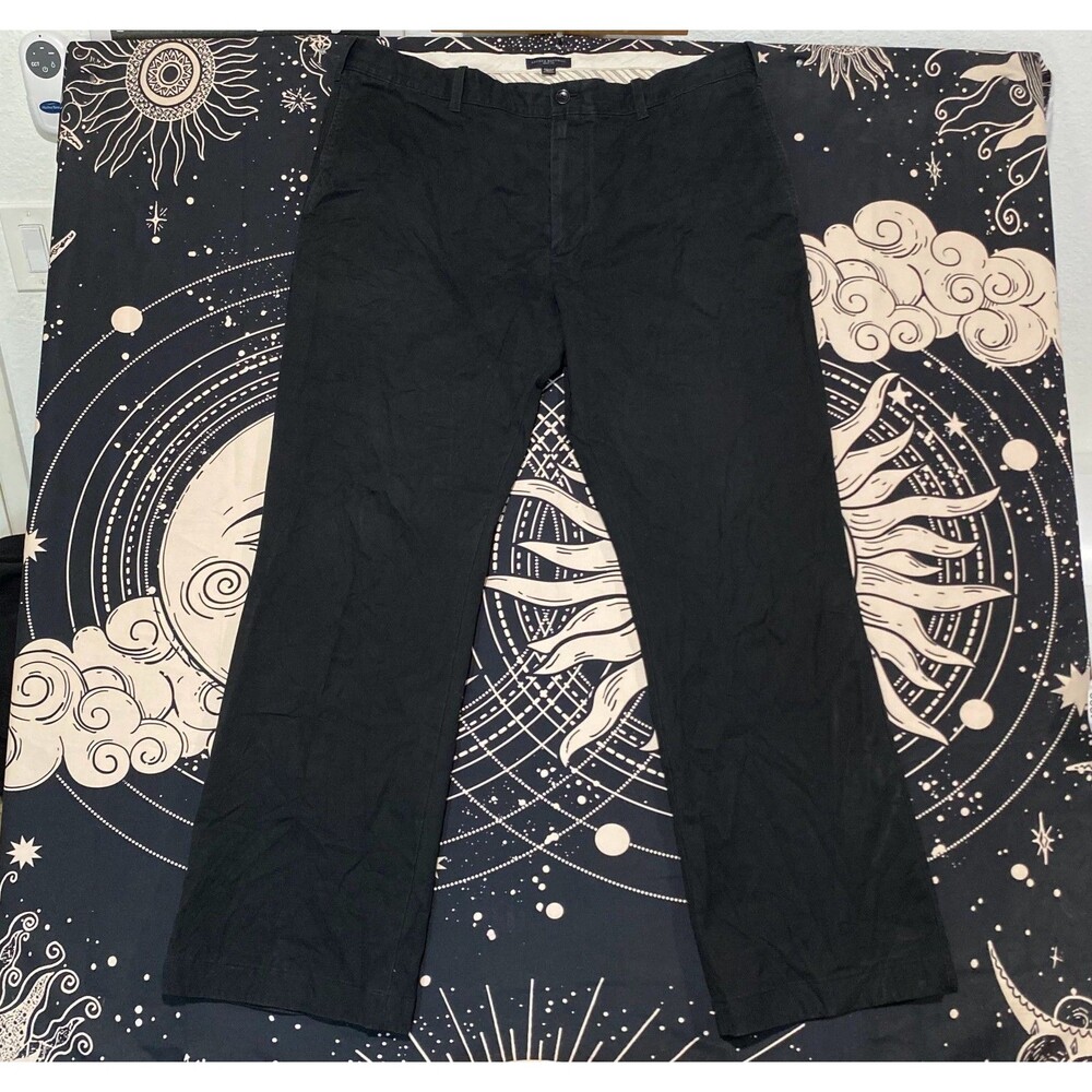 Banana Republic Chino Pant Men 40x34 Black Cotton Bootcut Preppy Career Business